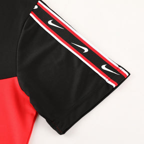 Conjunto Nike Repeat Masculino Bermuda e Camisa Masculina Vermelho e Preto