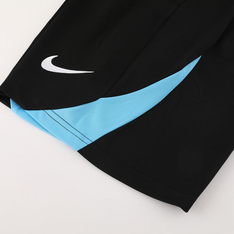 Conjunto Nike Masculino Camisa Azul e Bermuda Preta
