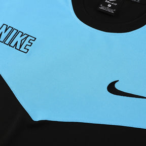 Conjunto Nike Repeat Masculino Camisa Azul Bermuda Preta