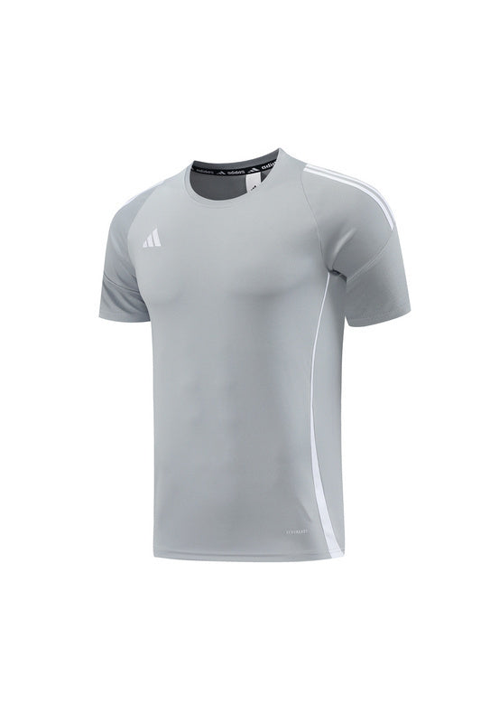 Conjunto Adidas Climacool Masculino - Bermuda e Camisa Cinza Com Branco