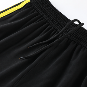 Conjunto Adidas Masculino Bermuda e Camisa Preto e Amarelo