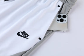 Conjunto Nike Masculino Camisa e Bermuda Cinza e Branco