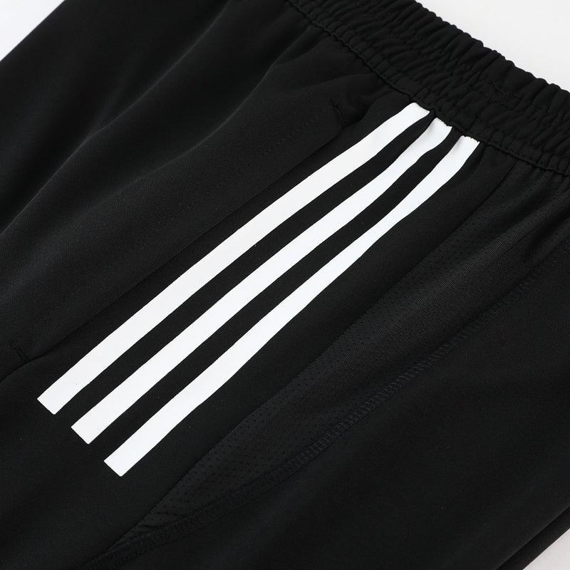 Conjunto Adidas Masculino Bermuda e Camisa Preta e Branca