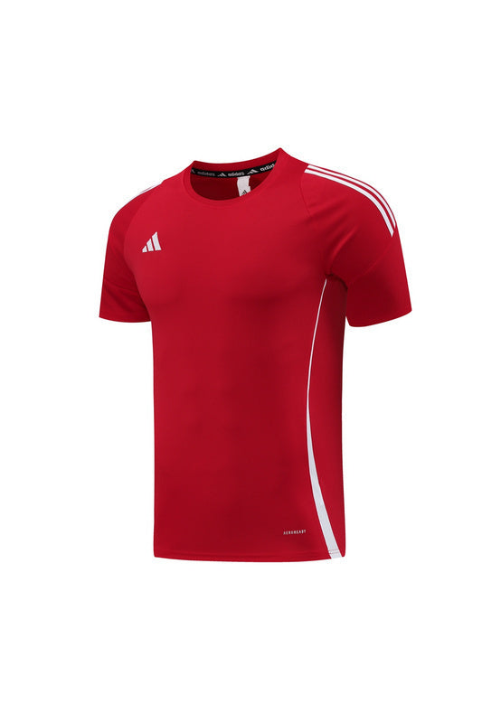 Conjunto Adidas Climacool Masculino - Bermuda Preta e Camisa Vermelha