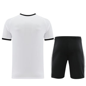 Conjunto Adidas Masculino Camisa Branco e Bermuda Preto