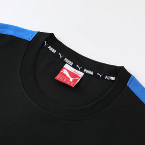 Conjunto Puma Masculino Camisa e Bermuda Preta e Azul
