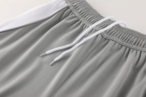 Conjunto Adidas Climacool Masculino - Bermuda e Camisa Cinza Com Branco