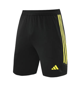 Conjunto Adidas Masculino Bermuda e Camisa Preto e Amarelo