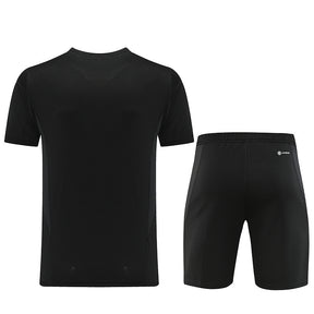 Conjunto Adidas Masculino Bermuda e Camisa Preta e Branca