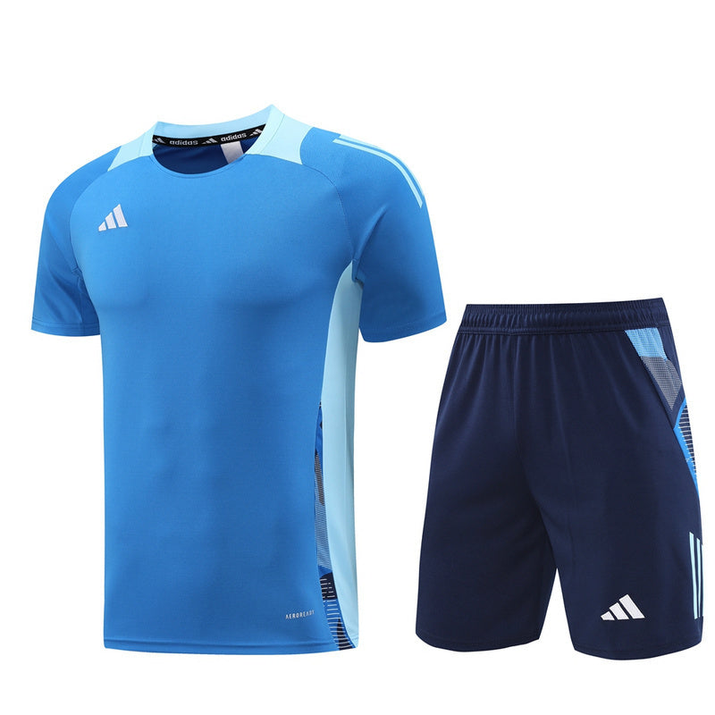 Conjunto Adidas Masculino Bermuda e Camisa Azul