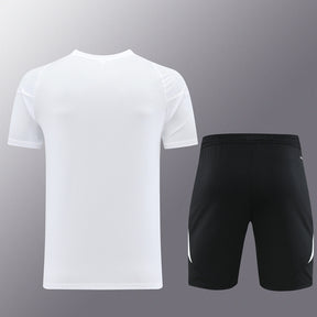 Conjunto Adidas Climacool Masculino - Bermuda Preta e Camisa Branca