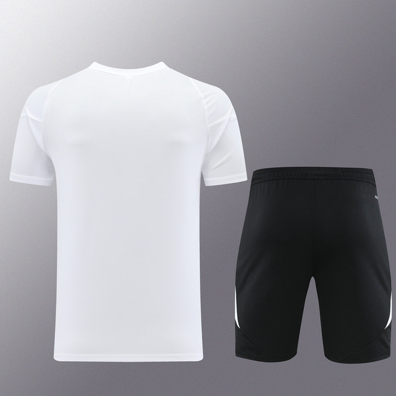 Conjunto Adidas Climacool Masculino - Bermuda Preta e Camisa Branca