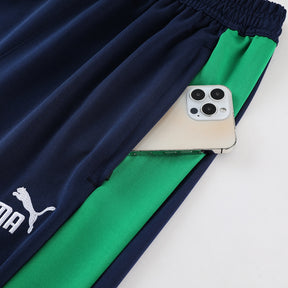 Conjunto Puma Masculino Camisa e Bermuda Azul Marinho e Verde
