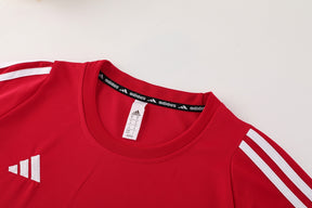Conjunto Adidas Climacool Masculino - Bermuda Preta e Camisa Vermelha