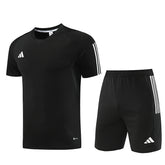 Conjunto Adidas Masculino Bermuda e Camisa Preta e Branca