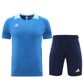 Conjunto Adidas Masculino Bermuda e Camisa Azul