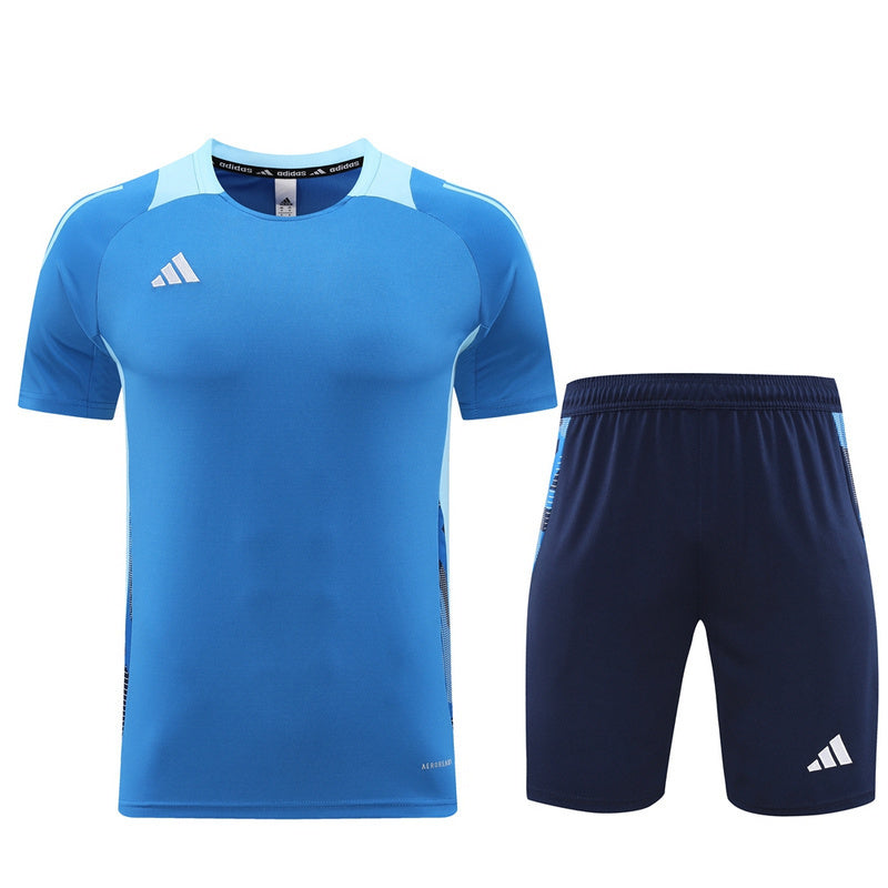 Conjunto Adidas Masculino Bermuda e Camisa Azul