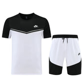 Conjunto Nike Masculino Camisa Branca e Bermuda Preta