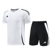 Conjunto Adidas Climacool Masculino - Bermuda Preta e Camisa Branca