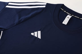 Conjunto Adidas Climacool Masculino - Bermuda e Camisa Azul Marinho Com Branco