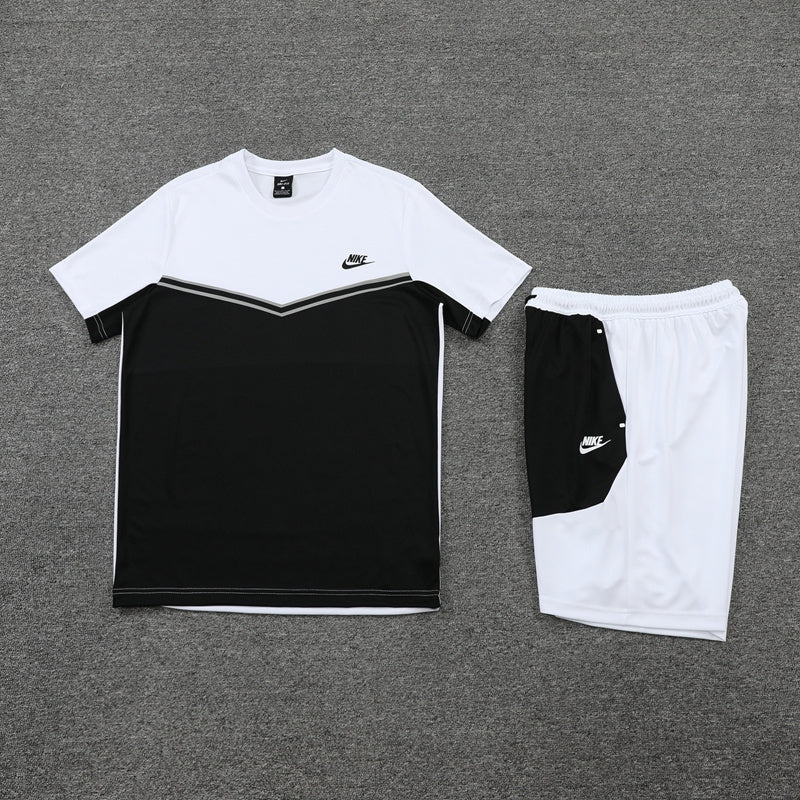 Conjunto Nike Masculino Camisa e Bermuda Preto e Branco