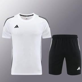 Conjunto Adidas Climacool Masculino - Bermuda Preta e Camisa Branca