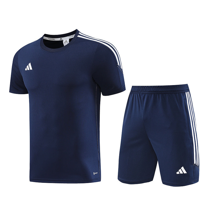 Conjunto Adidas Masculino Bermuda e Camisa Azul Marinho