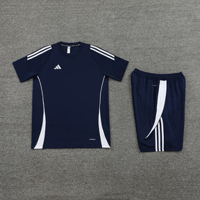Conjunto Adidas Climacool Masculino - Bermuda e Camisa Azul Marinho Com Branco