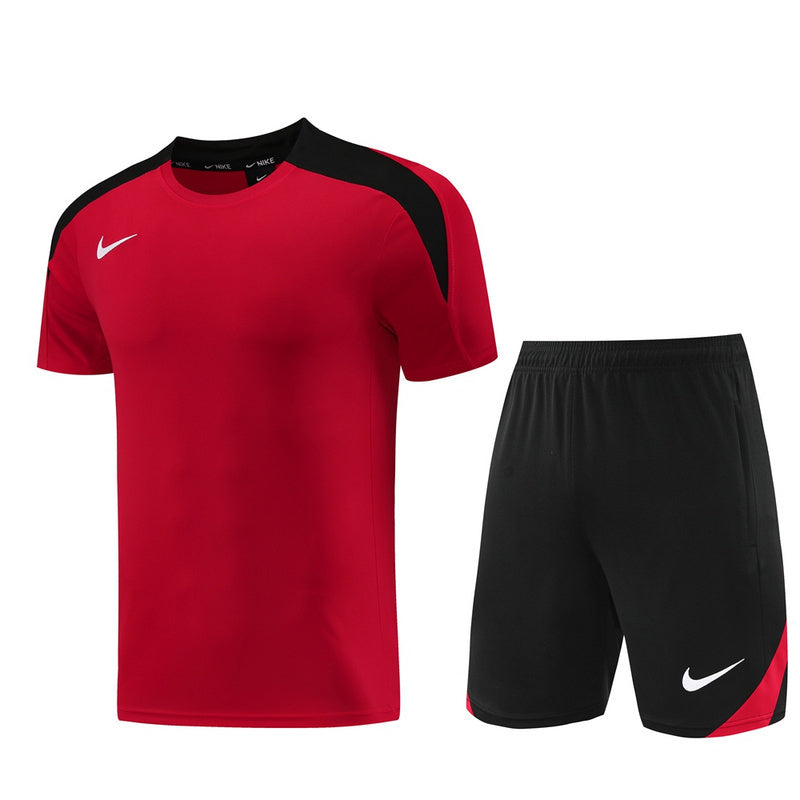 Conjunto Nike Masculino Camisa Vermelha e Bermuda Preta