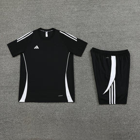 Conjunto Adidas Climacool Masculino - Bermuda e Camisa Preto Com Branco