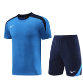 Conjunto Nike Masculino Camisa Azul e Bermuda Azul Marinho
