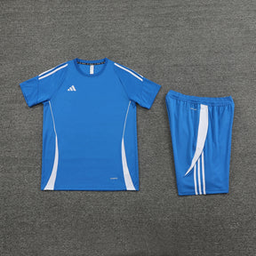 Conjunto Adidas Climacool Masculino - Bermuda e Camisa Azul Claro Com Branco