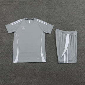 Conjunto Adidas Climacool Masculino - Bermuda e Camisa Cinza Com Branco