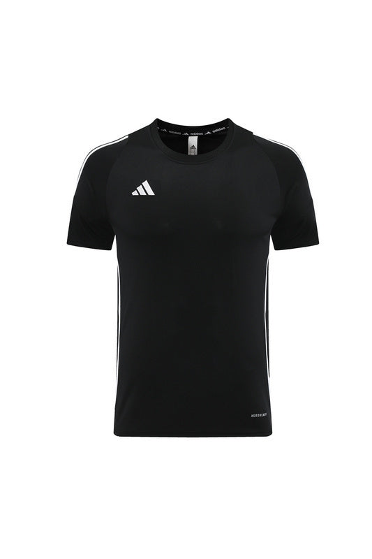 Conjunto Adidas Climacool Masculino - Bermuda e Camisa Preto Com Branco