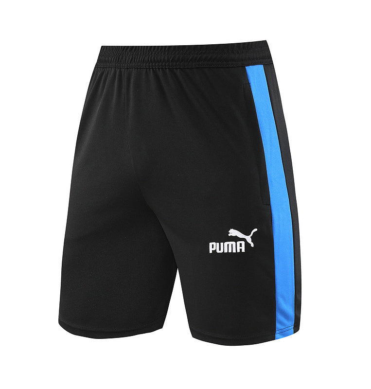 Conjunto Puma Masculino Camisa e Bermuda Preta e Azul