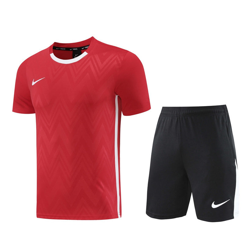 Conjunto Nike Camisa e Bermuda Vermelho e Preto