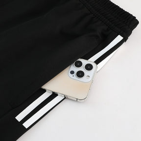 Conjunto Adidas Masculino Bermuda e Camisa Preta e Branca