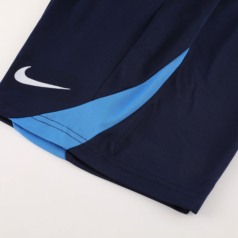 Conjunto Nike Masculino Camisa Azul e Bermuda Azul Marinho