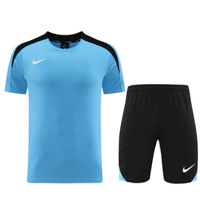 Conjunto Nike Masculino Camisa Azul e Bermuda Preta