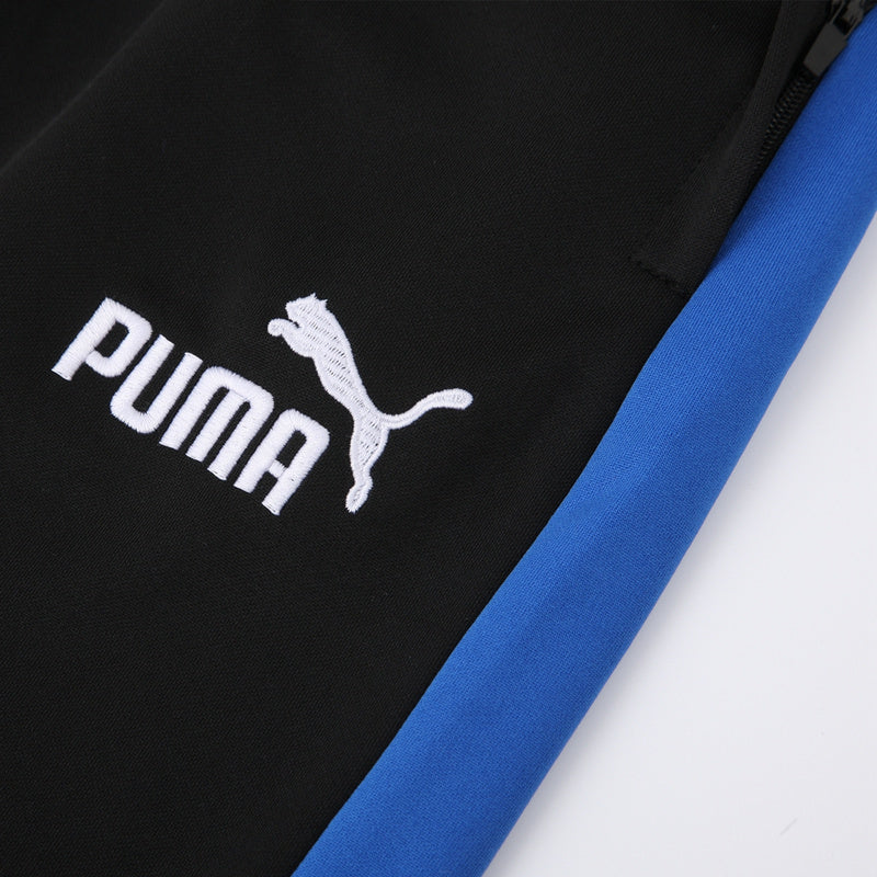 Conjunto Puma Masculino Camisa e Bermuda Preta e Azul