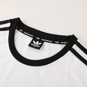 Conjunto Adidas Masculino Camisa Branco e Bermuda Preto