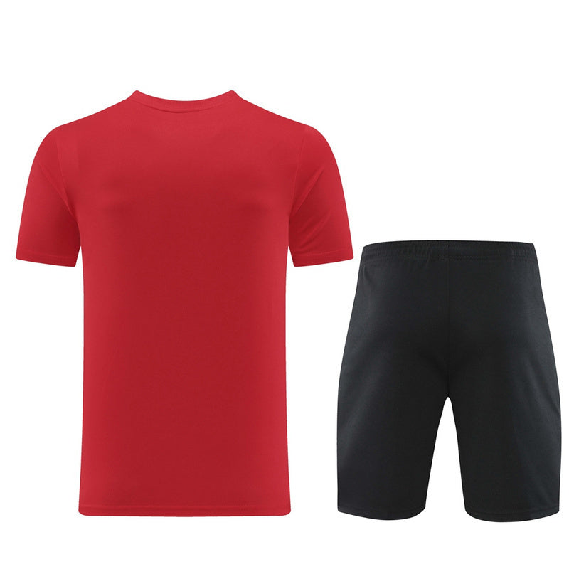 Conjunto Nike Camisa e Bermuda Vermelho e Preto