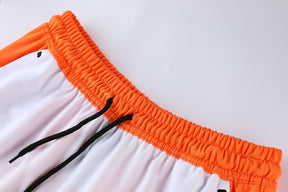 Conjunto Nike Masculino Camisa e Bermuda Laranja e Branco