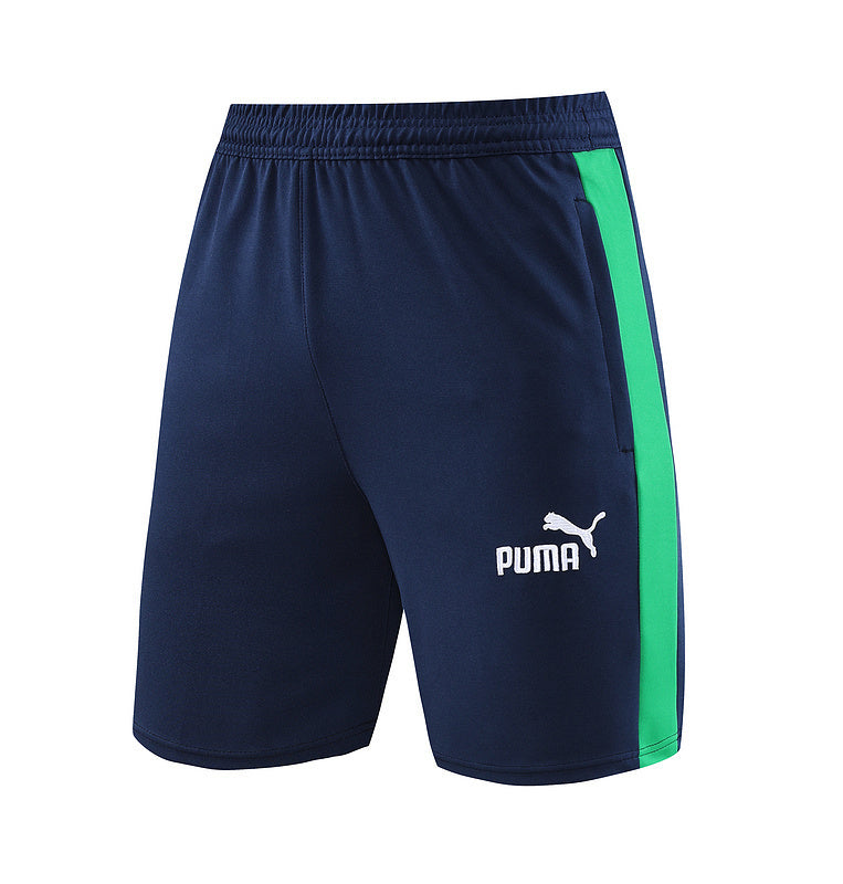 Conjunto Puma Masculino Camisa e Bermuda Azul Marinho e Verde