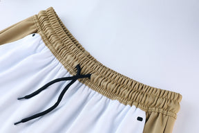 Conjunto Nike Masculino Camisa e Bermuda Marrom e Branco