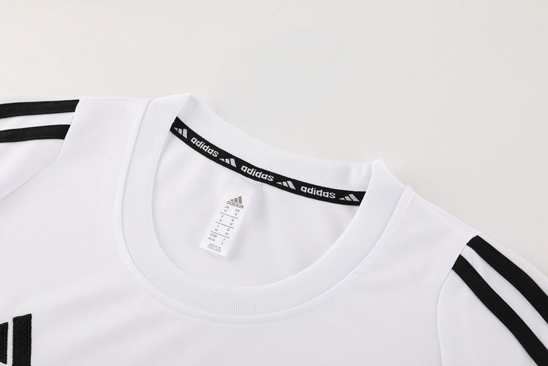 Conjunto Adidas Climacool Masculino - Bermuda Preta e Camisa Branca
