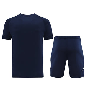 Conjunto Adidas Climacool Masculino - Bermuda e Camisa Azul Marinho Com Branco