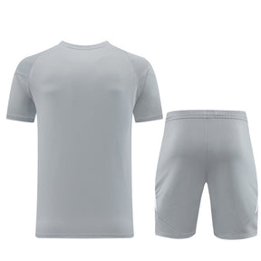 Conjunto Adidas Climacool Masculino - Bermuda e Camisa Cinza Com Branco