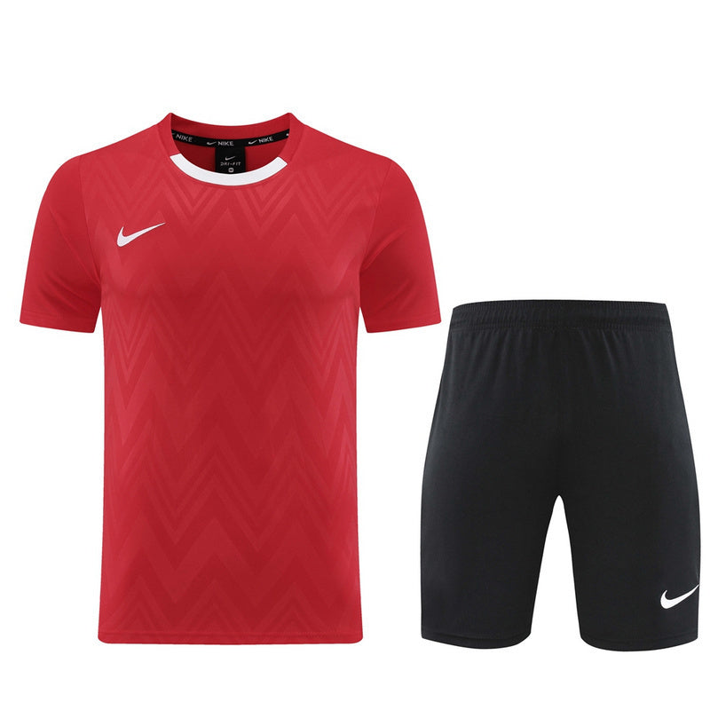 Conjunto Nike Camisa e Bermuda Vermelho e Preto