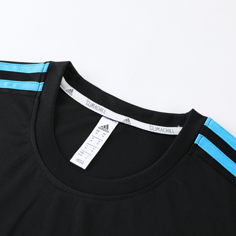 Conjunto Adidas Masculino Bermuda e Camisa Preta e Azul